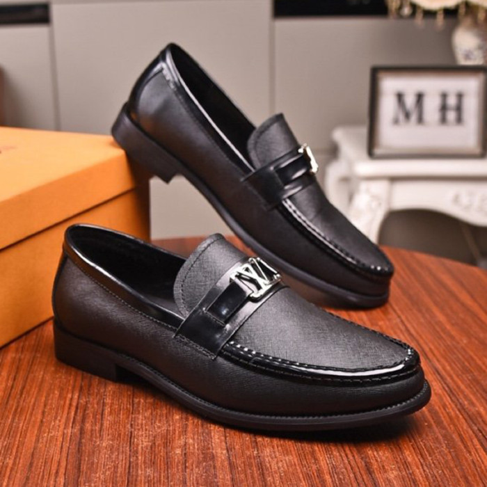 Louis Vuitton Men Shoes Business Luxury Brand LV Dress Shoes with Original Box