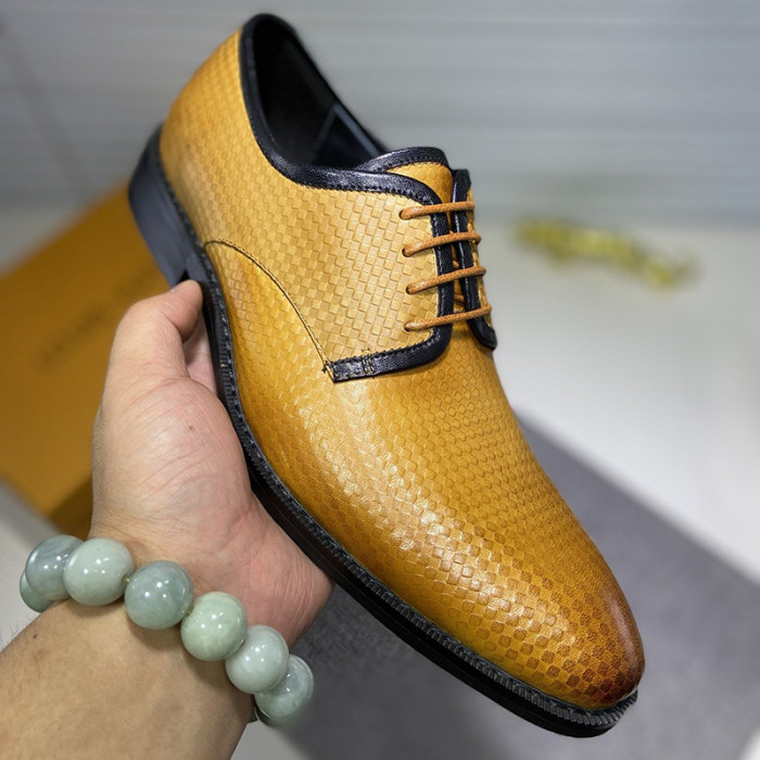 Louis Vuitton Men Shoes Business Luxury Brand LV Dress Shoes with Original Box