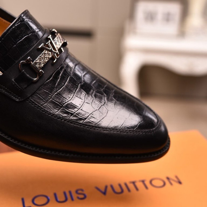 Louis Vuitton Men Shoes Business Luxury Brand LV Dress Shoes with Original Box