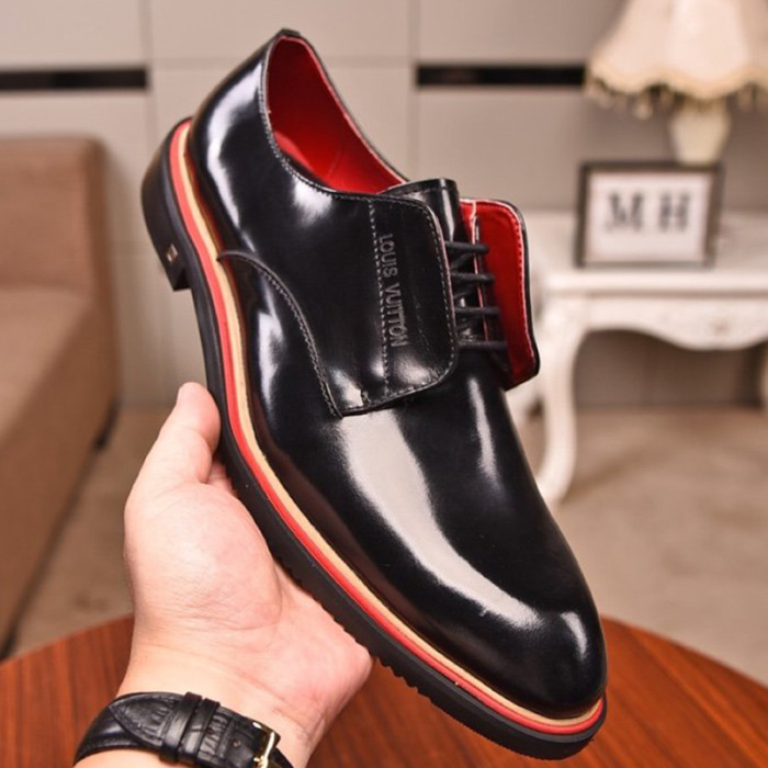 Louis Vuitton Men Shoes Business Luxury Brand LV Dress Shoes with Original Box