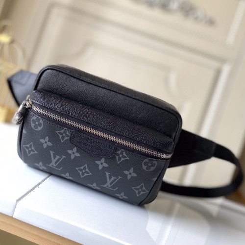 Louis Vuitton Mens Bag Luxury Brand Fashion Type OUTDOOR BUMBAG Black with Original Box M30245