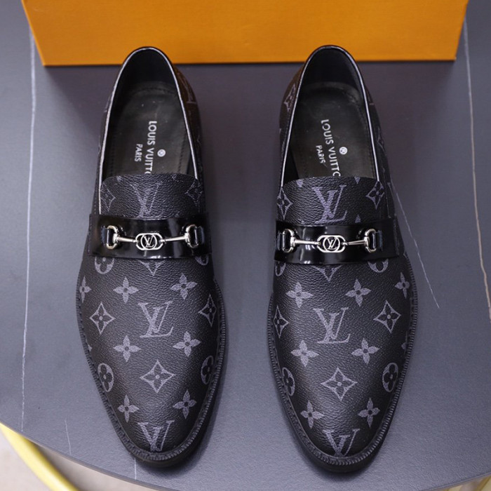Louis Vuitton Men Shoes Business Luxury Brand LV Dress Shoes with Original Box