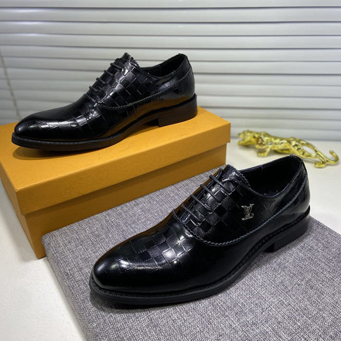 Louis Vuitton Men Shoes Business Luxury Brand LV Dress Shoes with Original Box