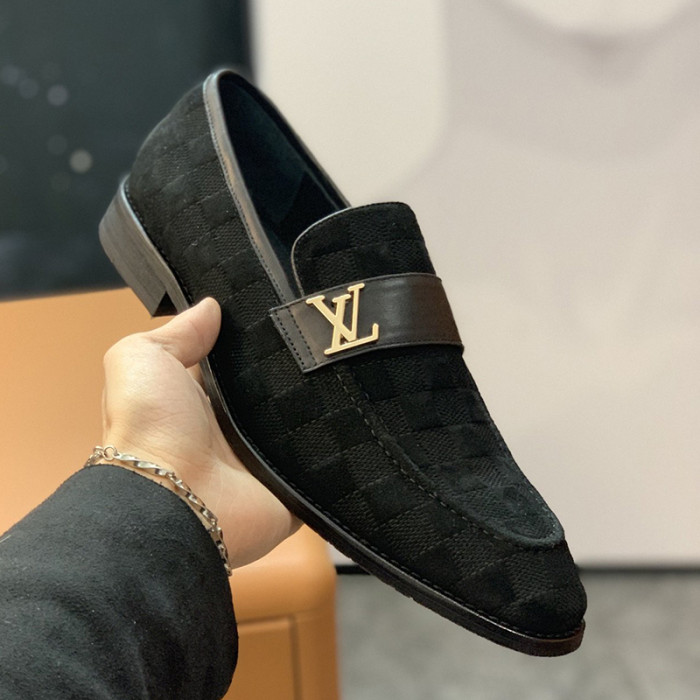 Louis Vuitton Men Shoes Business Luxury Brand LV Dress Shoes with Original Box