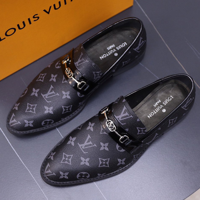 Louis Vuitton Men Shoes Business Luxury Brand LV Dress Shoes with Original Box