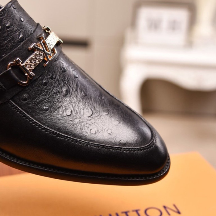 Louis Vuitton Men Shoes Business Luxury Brand LV Dress Shoes with Original Box