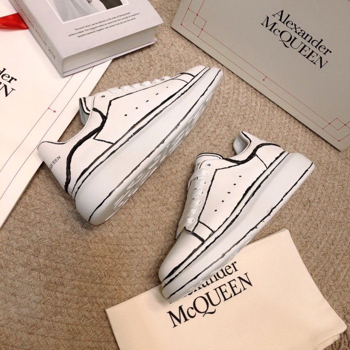 Alexander McQueen Women Shoes Fashion Design Luxury Brand Oversized Sneaker 627867WHYBI9061