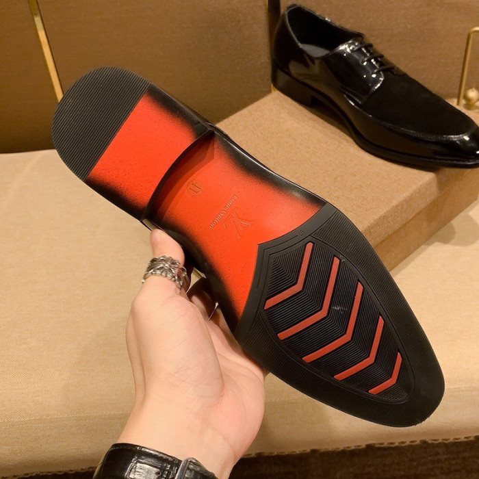 Louis Vuitton Men Shoes Business Luxury Brand LV Dress Shoes with Original Box