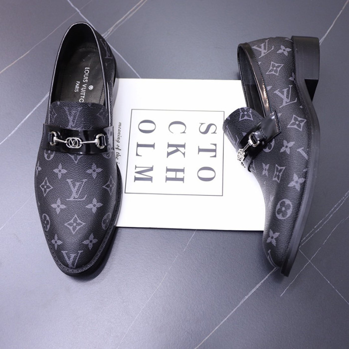Louis Vuitton Men Shoes Business Luxury Brand LV Dress Shoes with Original Box