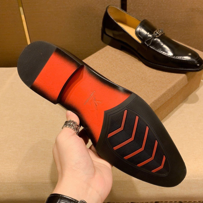 Louis Vuitton Men Shoes Business Luxury Brand LV Dress Shoes with Original Box