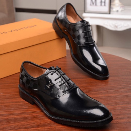 Louis Vuitton Men Shoes Business Luxury Brand LV Dress Shoes with Original Box