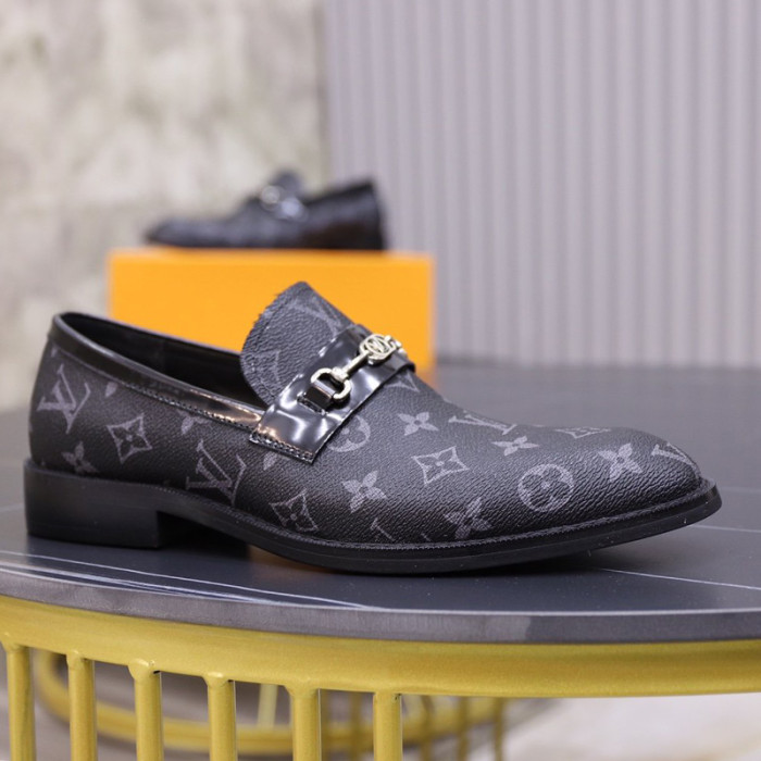 Louis Vuitton Men Shoes Business Luxury Brand LV Dress Shoes with Original Box