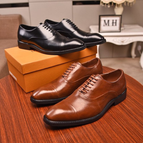 Louis Vuitton Men Shoes Business Luxury Brand LV Dress Shoes with Original Box