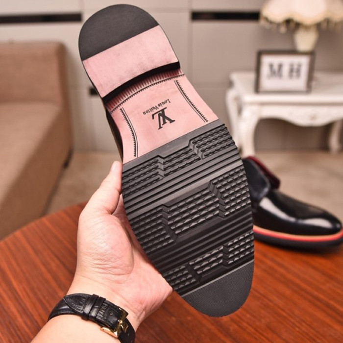 Louis Vuitton Men Shoes Business Luxury Brand LV Dress Shoes with Original Box