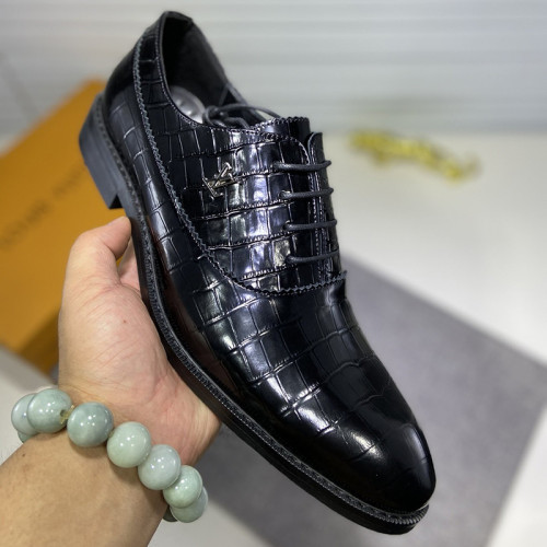 Louis Vuitton Men Shoes Business Luxury Brand LV Dress Shoes with Original Box