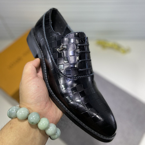 Louis Vuitton Men Shoes Business Luxury Brand LV Dress Shoes with Original Box