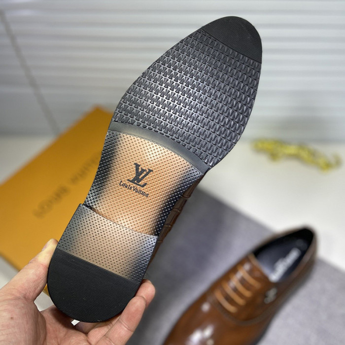 Louis Vuitton Men Shoes Business Luxury Brand LV Dress Shoes with Original Box
