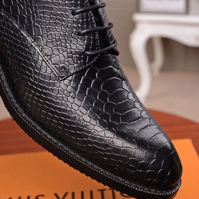 Louis Vuitton Men Shoes Business Luxury Brand LV Dress Shoes with Original Box