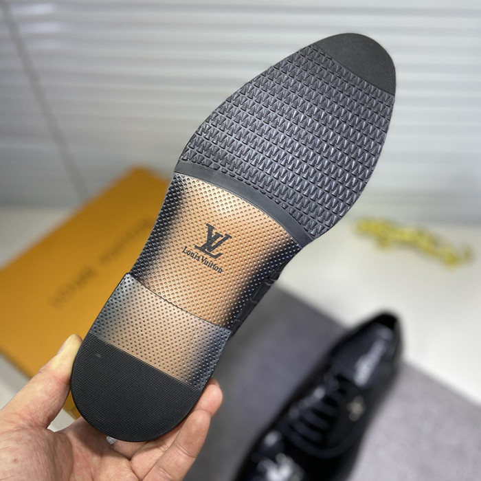 Louis Vuitton Men Shoes Business Luxury Brand LV Dress Shoes with Original Box