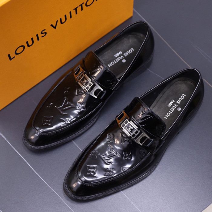 Louis Vuitton Men Shoes Business Luxury Brand LV Dress Shoes with Original Box