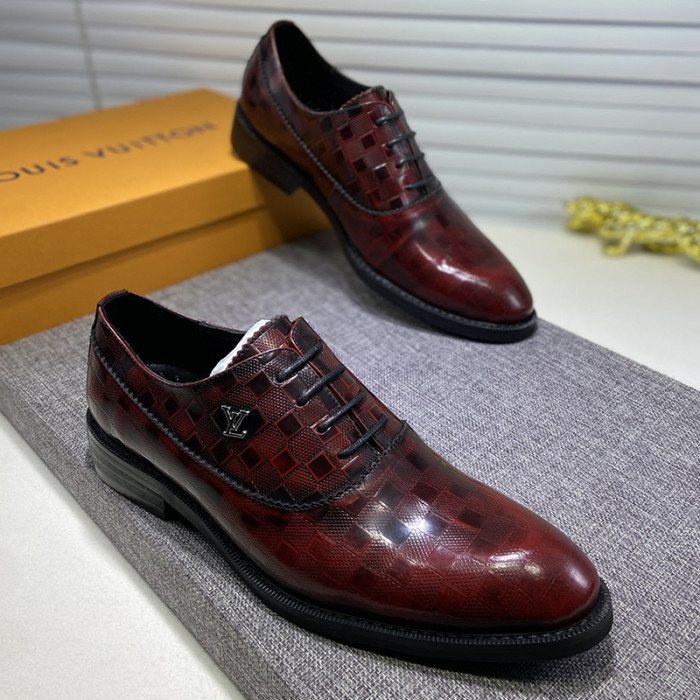 Louis Vuitton Men Shoes Business Luxury Brand LV Dress Shoes with Original Box