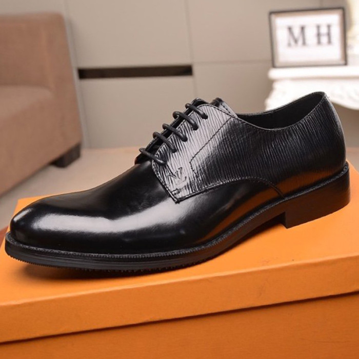 Louis Vuitton Men Shoes Business Luxury Brand LV Dress Shoes with Original Box