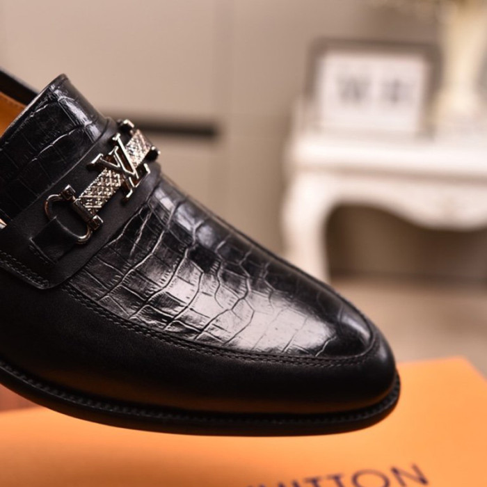 Louis Vuitton Men Shoes Business Luxury Brand LV Dress Shoes with Original Box