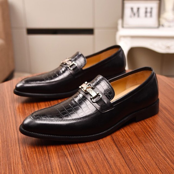 Louis Vuitton Men Shoes Business Luxury Brand LV Dress Shoes with Original Box