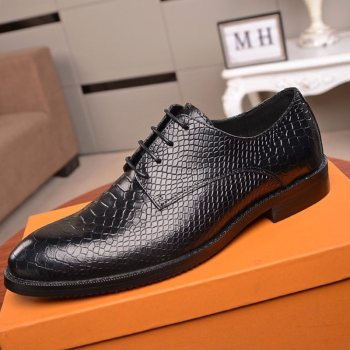 Louis Vuitton Men Shoes Business Luxury Brand LV Dress Shoes with Original Box