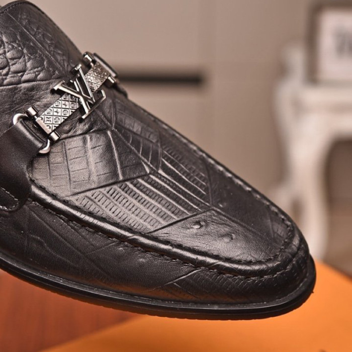 Louis Vuitton Men Shoes Business Luxury Brand LV Dress Shoes with Original Box