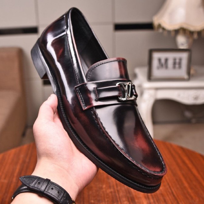 Louis Vuitton Men Shoes Business Luxury Brand LV Dress Shoes with Original Box