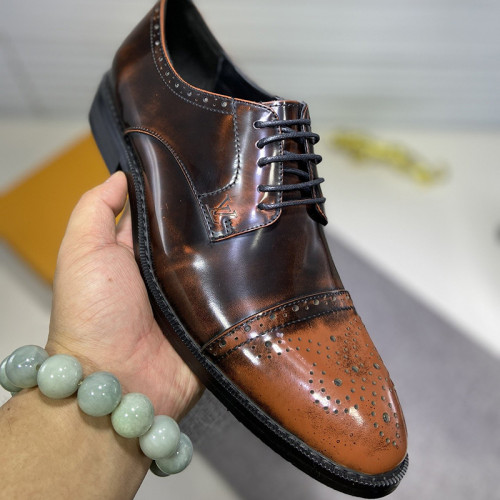 Louis Vuitton Men Shoes Business Luxury Brand LV Dress Shoes with Original Box