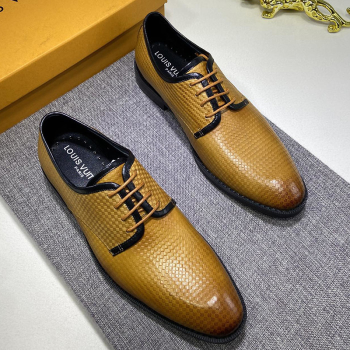 Louis Vuitton Men Shoes Business Luxury Brand LV Dress Shoes with Original Box