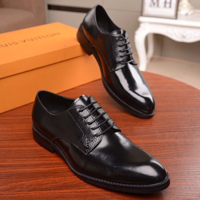 Louis Vuitton Men Shoes Business Luxury Brand LV Dress Shoes with Original Box