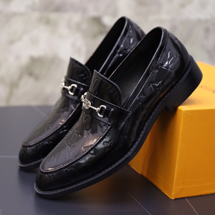 Louis Vuitton Men Shoes Business Luxury Brand LV Dress Shoes with Original Box