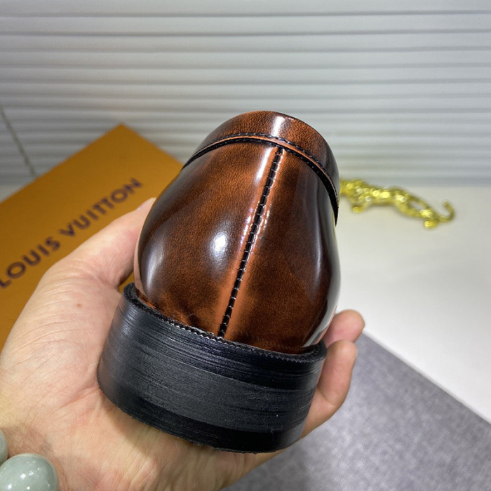 Louis Vuitton Men Shoes Business Luxury Brand LV Dress Shoes with Original Box