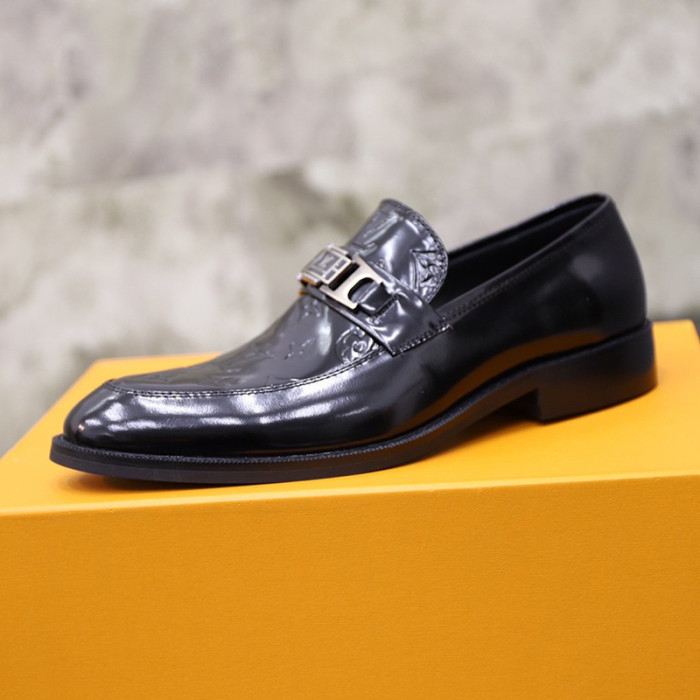 Louis Vuitton Men Shoes Business Luxury Brand LV Dress Shoes with Original Box