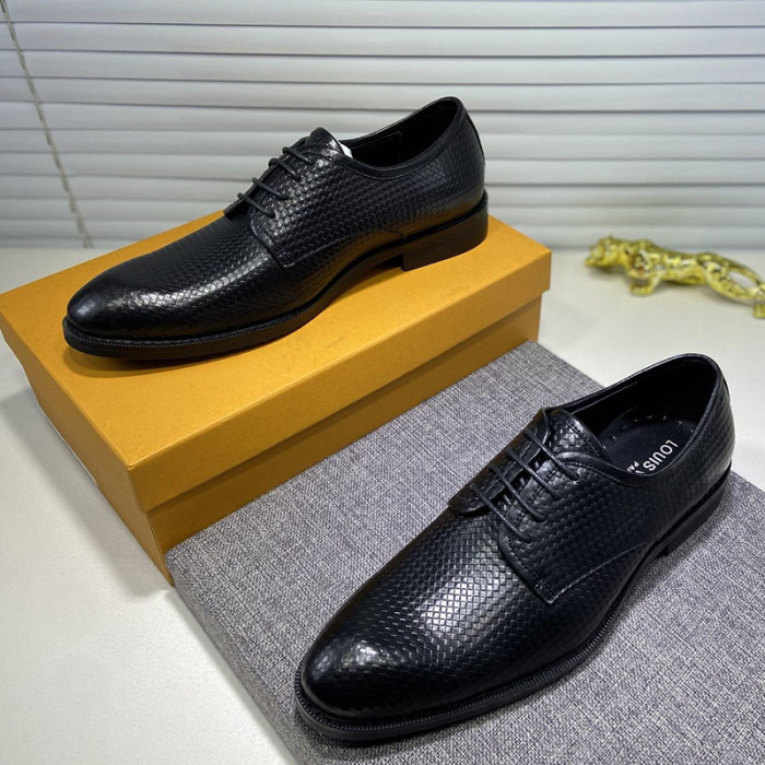 Louis Vuitton Men Shoes Business Luxury Brand LV Dress Shoes with Original Box