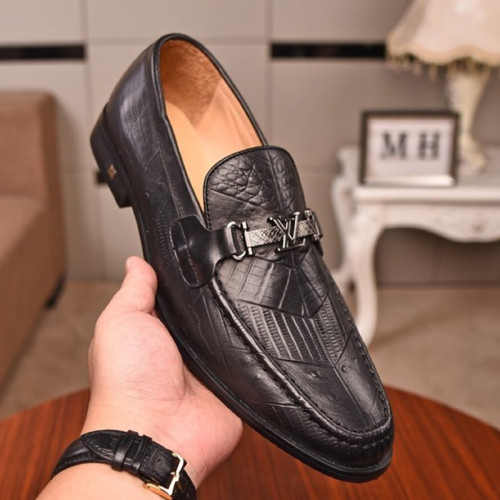 Louis Vuitton Men Shoes Business Luxury Brand LV Dress Shoes with Original Box