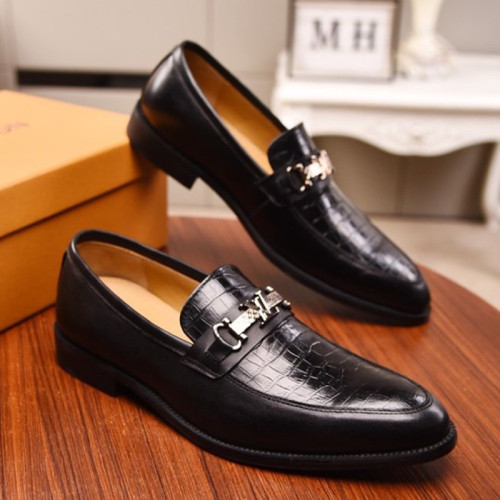 Louis Vuitton Men Shoes Business Luxury Brand LV Dress Shoes with Original Box