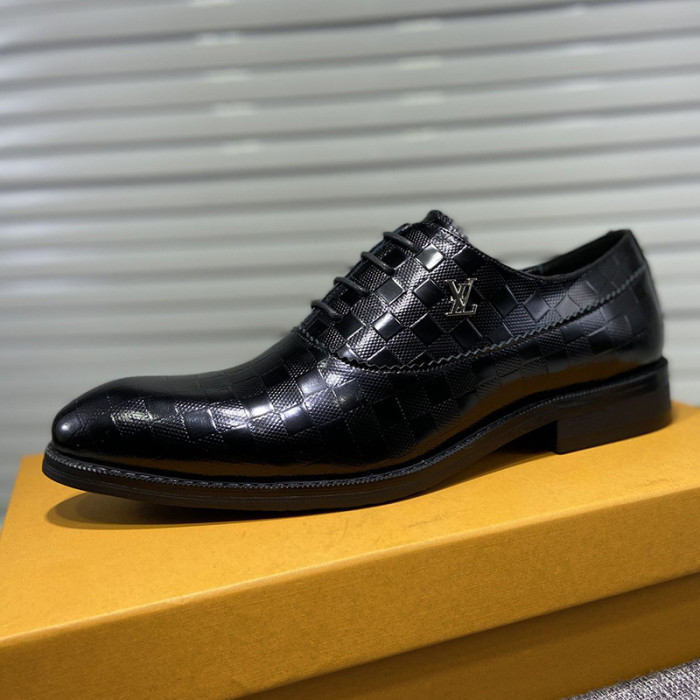 Louis Vuitton Men Shoes Business Luxury Brand LV Dress Shoes with Original Box