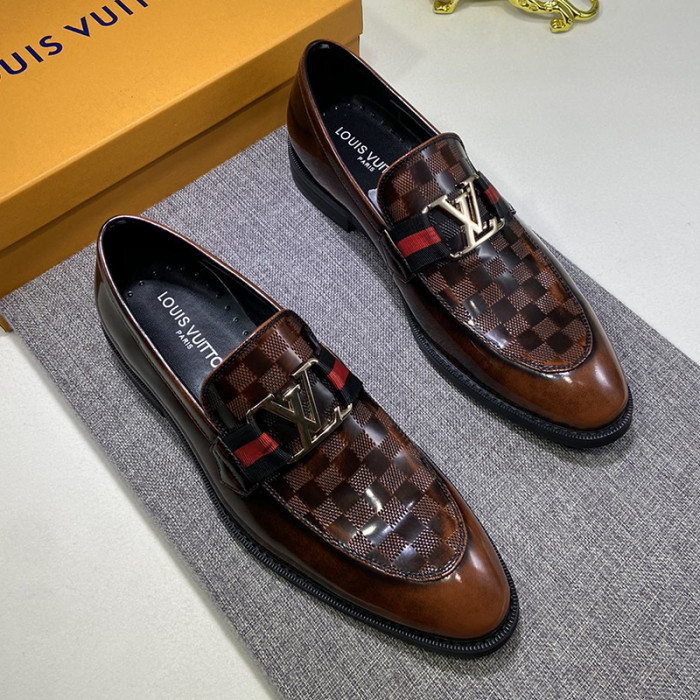 Louis Vuitton Men Shoes Business Luxury Brand LV Dress Shoes with Original Box