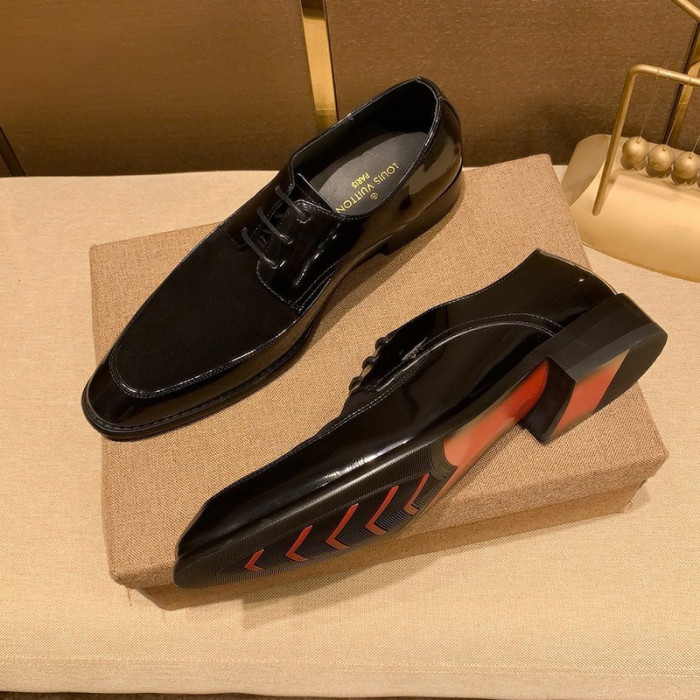 Louis Vuitton Men Shoes Business Luxury Brand LV Dress Shoes with Original Box