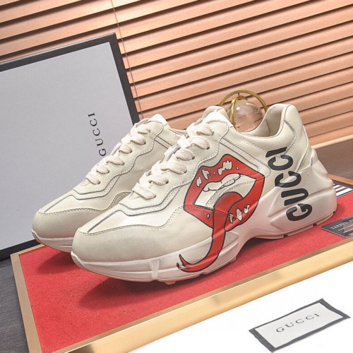 Gucci Womens Shoes Sneakers Fashion Type Luxury Brand Design Rhyton Sneaker with Original Box