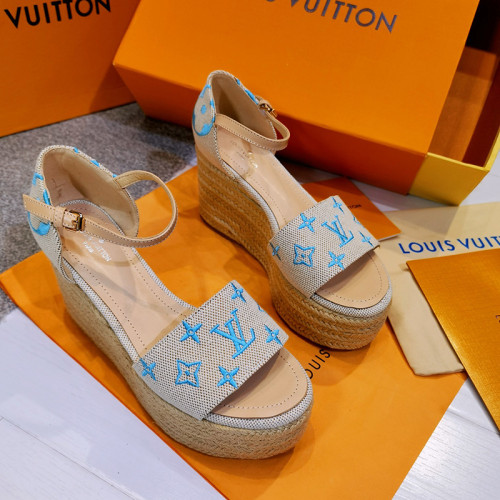 Louis Vuitton Womens Shoes STARBOARD WEDGE SANDAL 9.5cm 1A8GPK