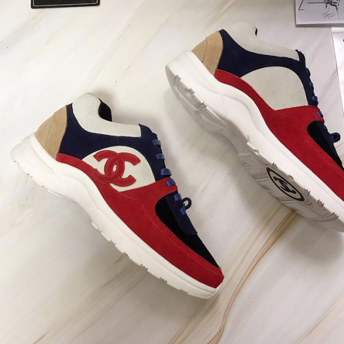 Chanel Mens Shoes Sneakers Luxury Brand Sports Shoes Breathable Design with Original Box