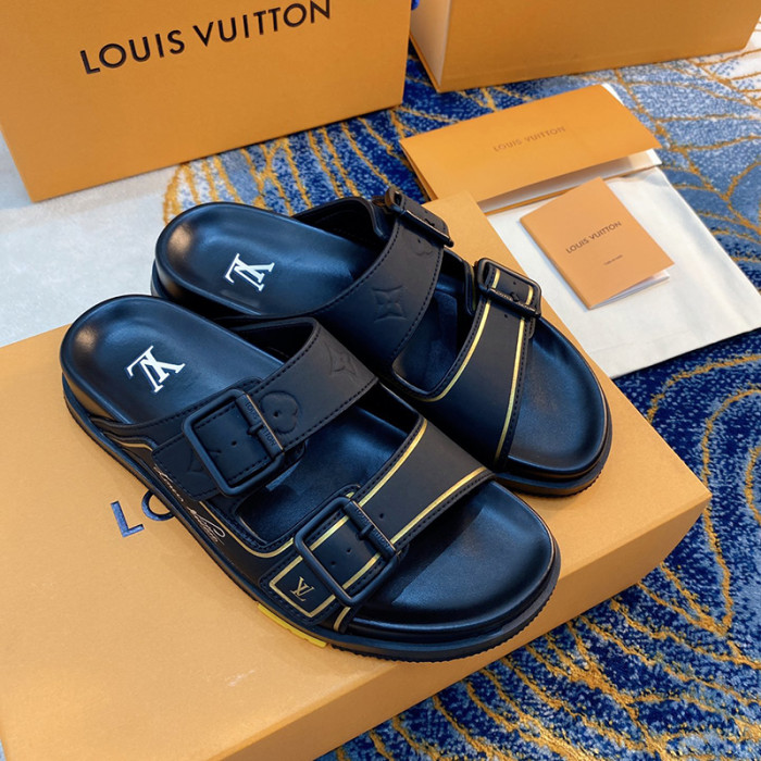 Louis Vuitton Men Shoes Slippers LV TRAINER MULE