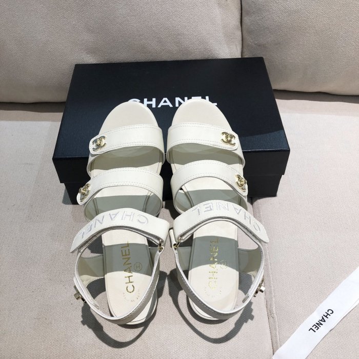 Chanel Womens Shoes Flat Sandals
