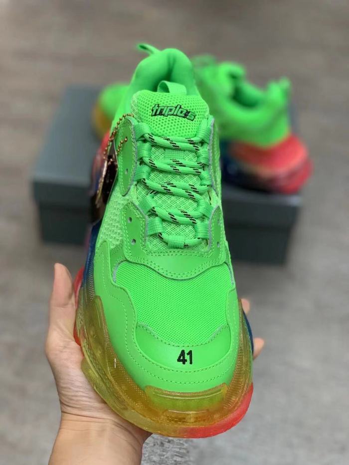 Balenciaga Womens Shoes Breathable Design Sneakers Luxury Brand Triple S Sneaker