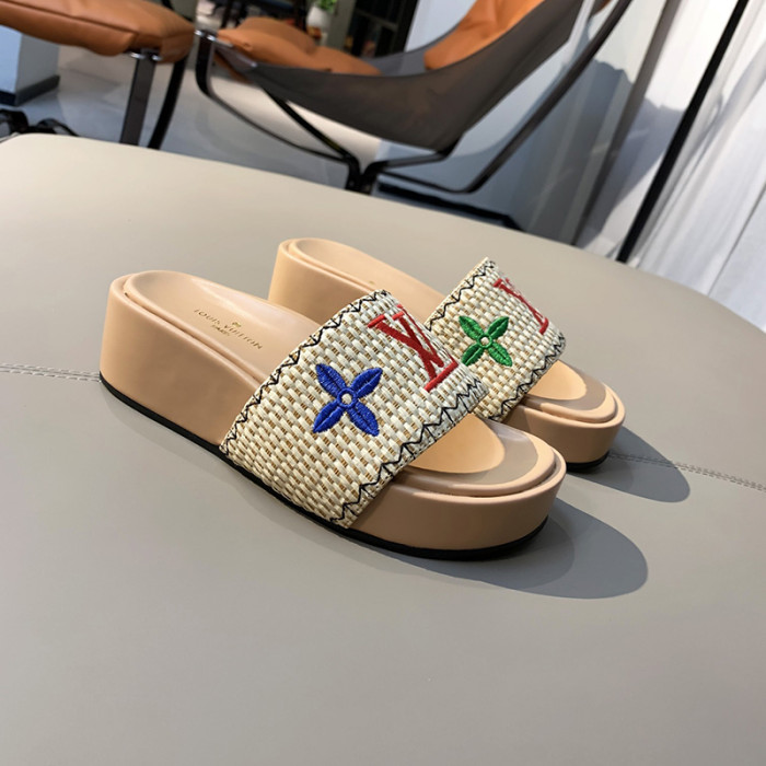 Louis Vuitton Womens Shoes Flatform Mule